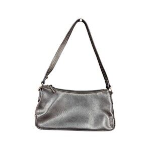 Vintage Fossil Black Shoulder Bag Leather W/Key